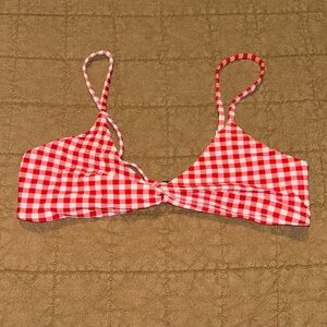 Blackbough Red Gingham Bikini Top - NEVER WORN!